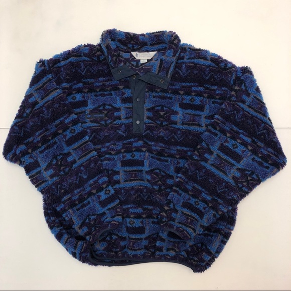 Rare Vintage Columbia Snap Fleece - Picture 1 of 5